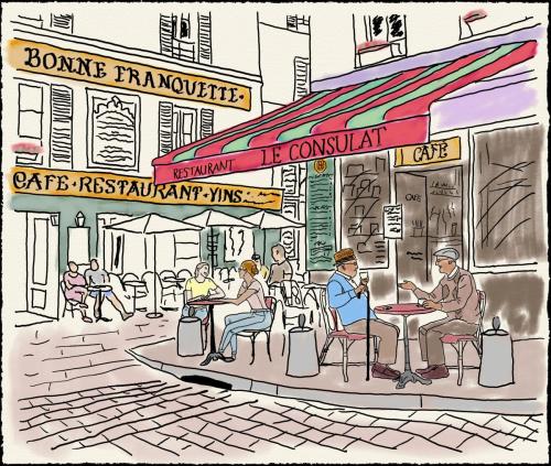 Paris: Cafe le Consulat