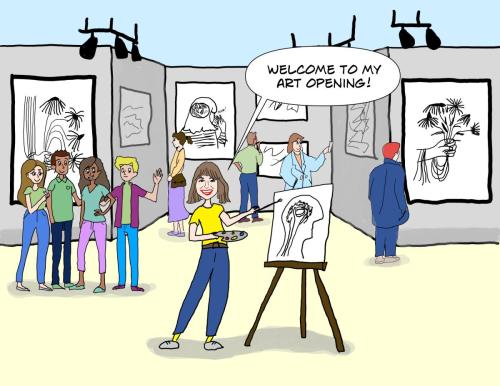 Sarah's Gallery Opening